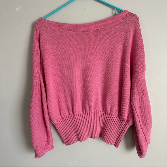 White + Warren Dolman Sleeve Sweater – Size L – Color: Pink - Picture 6 of 6